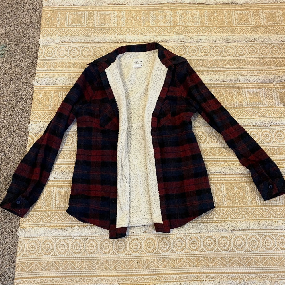 Ci Sono lined fleece flannel